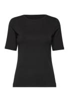 Women Bamboo S/S T-Shirt Slim Fit Toppi Black URBAN QUEST