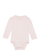 Puff-Sleeve Jersey Bodysuit Bodies Long-sleeved Pink Ralph Lauren Baby