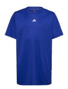 J Tr-Es T Tops T-shirts Short-sleeved Blue Adidas Sportswear