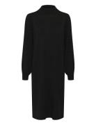 Kananna Knit Dress Polvipituinen Mekko Black Kaffe