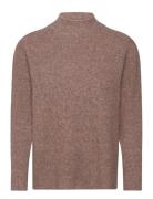 Pzastra Turtleneck Pullover Tops Knitwear Turtleneck Brown Pulz Jeans