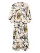 Three-Quarter Sleeve Midi Dress, 22 Designers Knee-length & Midi Multi...