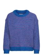 Terryll Knit Jumper Ls Tops Knitwear Jumpers Blue Lollys Laundry