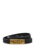 Thin Buckle Belt Vyö Black Gina Tricot