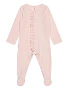 Baby Frilla Full Bodysuit Pitkähihainen Body Pink Gugguu