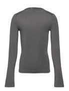 Basic Top Tops T-shirts Long-sleeved T-shirts Grey Hound