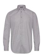 Small Check On White Tops Shirts Business Grey Bosweel Shirts Est. 193...