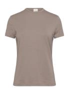 Modal Stretch C-Neck Slim Top Ss Tops T-shirts & Tops Short-sleeved Be...