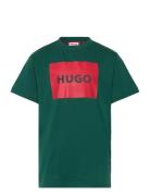 Short Sleeves Tee-Shirt Tops T-shirts Short-sleeved Green Hugo Kids