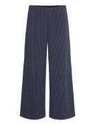 Ilisanpw Pa Bottoms Trousers Wide Leg Navy Part Two