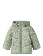 Nmfmay Puffer Jacket Aop Toppatakki Green Name It