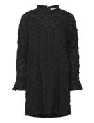 Julia Mock Neck Dress Lyhyt Mekko Black Once Untold