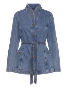 Fitted Denim Jacket Farkkutakki Denimtakki Blue REMAIN Birger Christen...