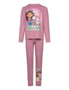 Nmfsaba Gabby Ls Nightset Noos Sky Pyjamasetti Pyjama Pink Name It