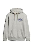 Classic Vl Graphic Hoodie Tops Sweat-shirts & Hoodies Hoodies Grey Sup...