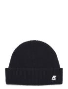 Brice Cardigan Stitch Wool Accessories Headwear Beanies Black K-Way