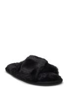 Lia Fake Fur Slipper Aamutossut Tohvelit Black Hunkemöller