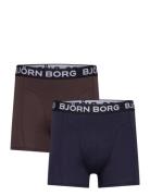 Bamboo Cotton Blend Boxer 2P Bokserit Navy Björn Borg