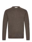 Bs Caspian Regular Fit Knitwear Tops Knitwear Round Necks Brown Bruun ...