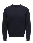 Onspin Reg 12 Crew Knit Tops Sweat-shirts & Hoodies Sweat-shirts Navy ...