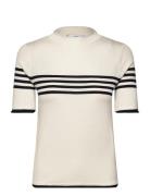 Discovery Logo T-Shirt Tops Knitwear Jumpers Beige Mango