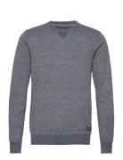 Bhbruton Crew Neck Kn Tops Knitwear Round Necks Navy Blend