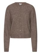 Filippa Knitted Cardigan Tops Knitwear Cardigans Brown Twist & Tango