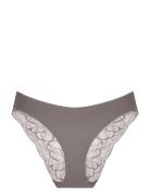 Body Make-Up Illusion Lace Highleg Alushousut Brief Tangat Grey Triump...