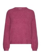 Srallison Knit Tops Knitwear Jumpers Pink Soft Rebels