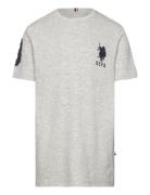 Player 3 Tshirt Tops T-shirts Short-sleeved Grey U.S. Polo Assn.