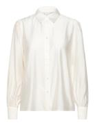 Ihkarlani Sh2 Tops Shirts Long-sleeved White ICHI