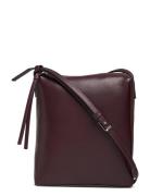 Ck Leather Crossbody N/S Bags Crossbody Bags Burgundy Calvin Klein