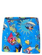 Boys Learn To Swim Digital Allover Aquashort Uimashortsit Blue Speedo