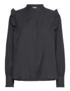 Fqleli-Shirt Tops Blouses Long-sleeved Black FREE/QUENT