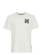 Tee Tops T-shirts Short-sleeved White Blend