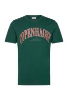 Copenhagen Heritage S/S Tee Tops T-shirts Short-sleeved Green Lindberg...