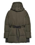 Becka - Winter Puff Rd Vuorillinen Takki Topattu Takki Khaki Green Day...