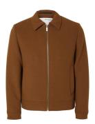 Slhnew Filip Jkt Noos Ohut Takki Brown Selected Homme