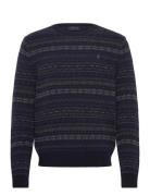 Fair Isle Wool Sweater Tops Knitwear Round Necks Navy Polo Ralph Laure...