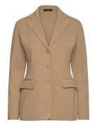 Cotton-Blend Blazer Bleiseri Beige Lauren Ralph Lauren