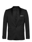 Jaquard Smoking Blazer Smokki Black Lindbergh