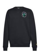 Thistle Flora Printed Crew Neck Sweatshirt Tops Sweat-shirts & Hoodies...