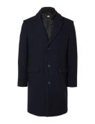 Slhnew Joseph Coat Noos Villakangastakki Pitkä Takki Navy Selected Hom...