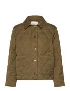 Quilted Cord Detailed Jacket Tikkitakki Khaki Green GANT