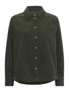 Mini Cord Josu Shirt Tops Shirts Long-sleeved Green Mads Nørgaard