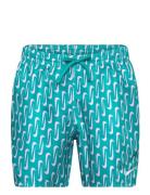 Nike M 5" Volley Short Swoosh Link Uimashortsit Green NIKE SWIM