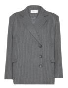 Pipa Blazer Blazers Double Breasted Blazers Grey Hosbjerg