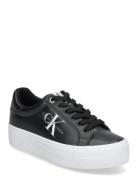 Vulc Flatform Laceup Low Lth Matalavartiset Sneakerit Tennarit Black C...