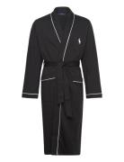 Cotton-Blend Jersey Robe Aamutakki Kylpytakki Black Polo Ralph Lauren ...