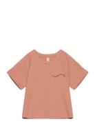 Nilo Waffle T-Shirt Tops T-shirts Short-sleeved Pink Liewood